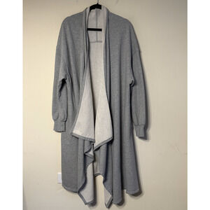 Free People Beach M/L Red Eye Cardigan Duster Lagenlook Boho Coastal Minimalist